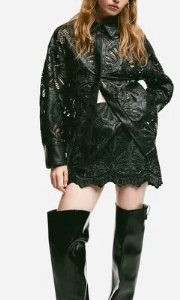 HM leather skirt with tag