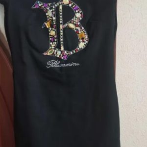 Black, short, evening dress.