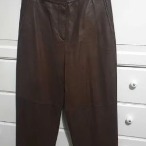 Massimo Dutti pants made of genuine leather