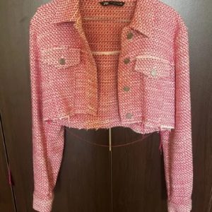 Pink ruffled jacket