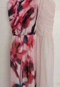 New long office dress from England with flowers EU 38, UK10
