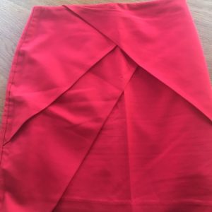 Women's short red skirt