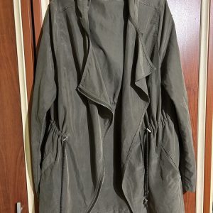 Green parka jacket