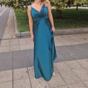 Satin bridesmaid dress