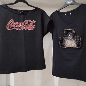T-shirt - Coca cola Dsquared 2 M, T-shirt with down Chanel -s