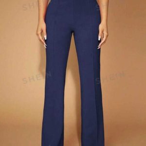 Navy blue formal trousers