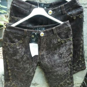 Leather shorts