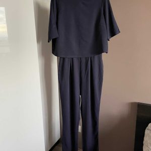 YAS Navy blue jumpsuit, 38 EU