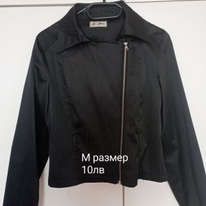 Satin jacket - black