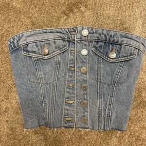 Denim bustier
