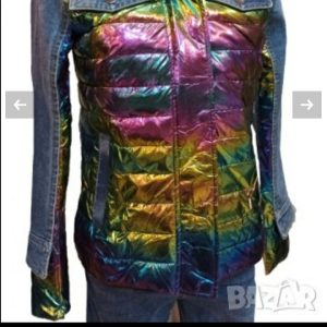 Spring denim and polyester jacket
