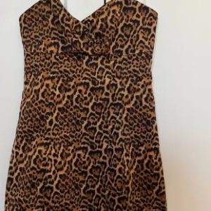 Dress with panther pattern, size S