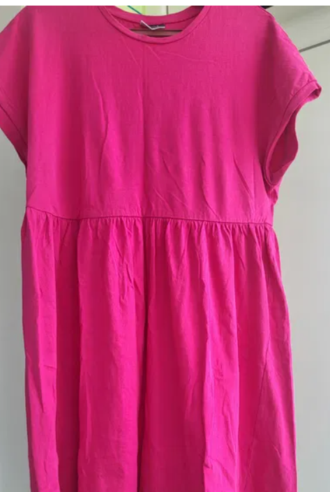 Pink elastic dress