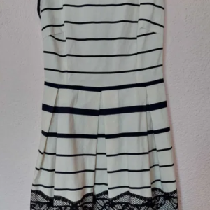 Black and white casual dress