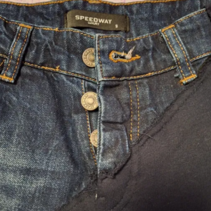 Denim jeans and textile combination