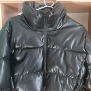 Leather winter jacket