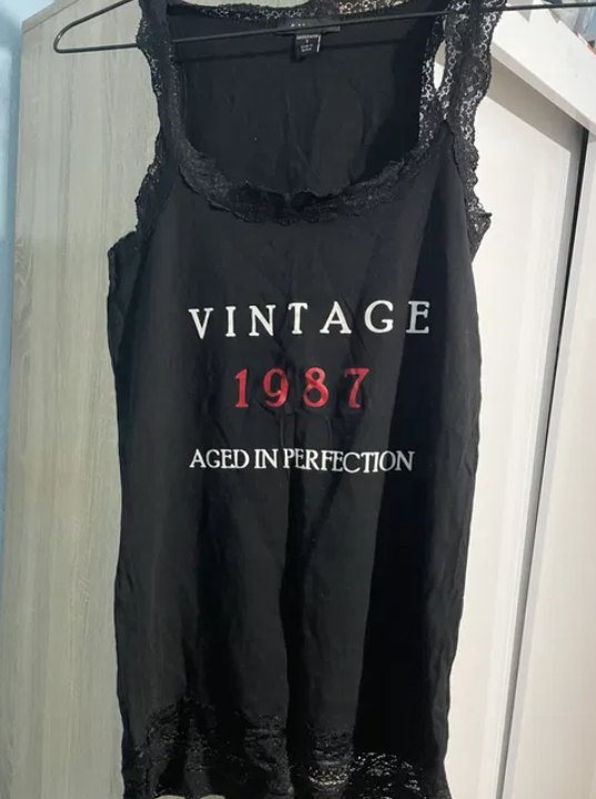 Black Vintage tank top