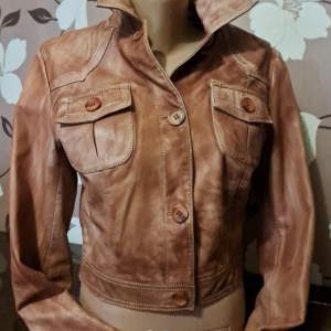Natural leather jacket
