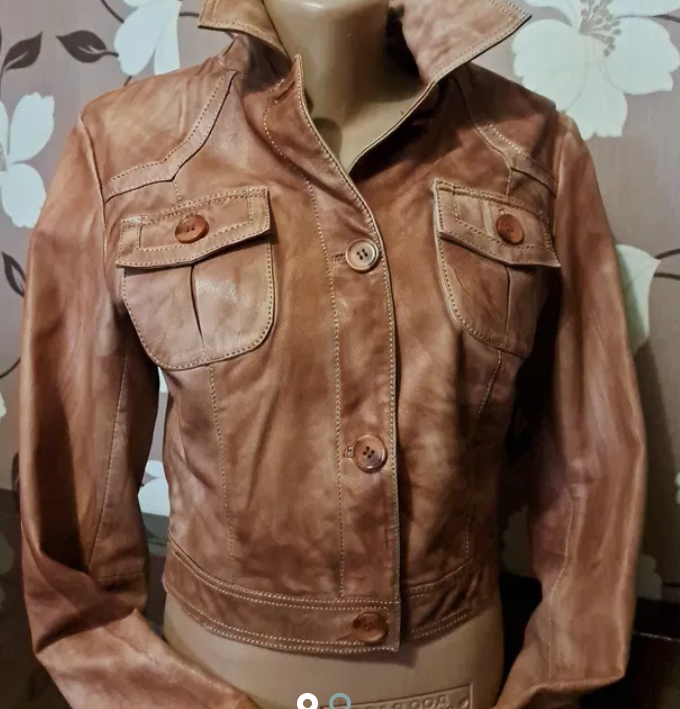Natural leather jacket