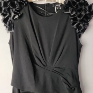 Dress with satin details MANGO New! Ramer M
