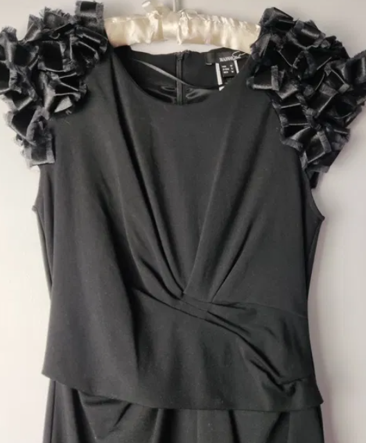 Dress with satin details MANGO New! Ramer M