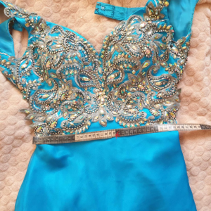 Women's Formal Ball Gown/Blue for Prom or Wedding