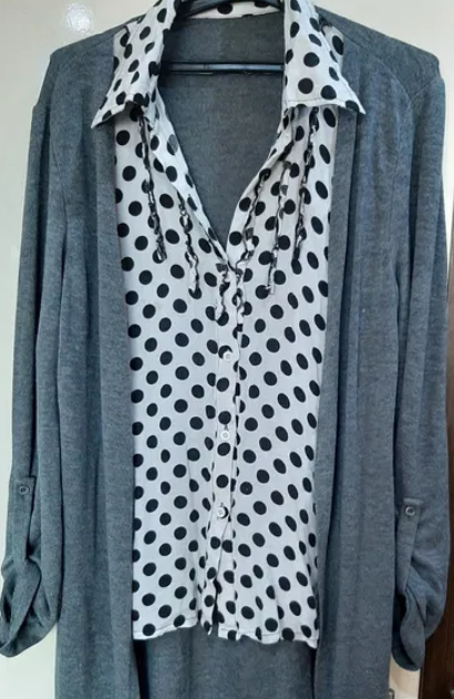 Women's shirt with vest 2 in 1