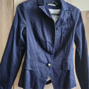 Dark blue jacket, summer months