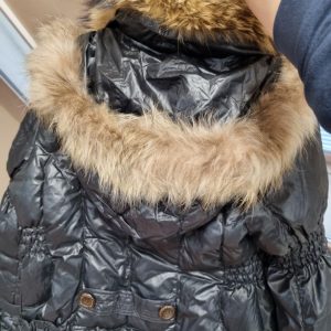 Winter jacket with down, collar and hood