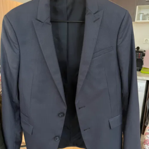 Sporty elegant men's jacket - blue, blue color