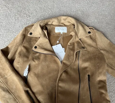 Women's Spring/Autumn Suede Jacket Brown