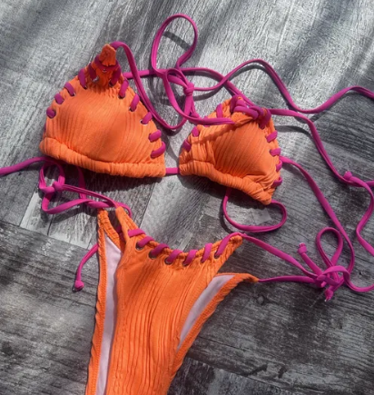 Orange swimsuit size S
