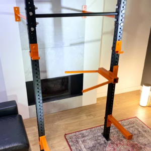 RACK 80X80X3 + DIP STATION + beams + barbell hooks / gym cage