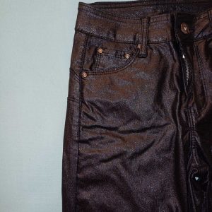 Leather shaping pants with shiny particles - BGN 30
