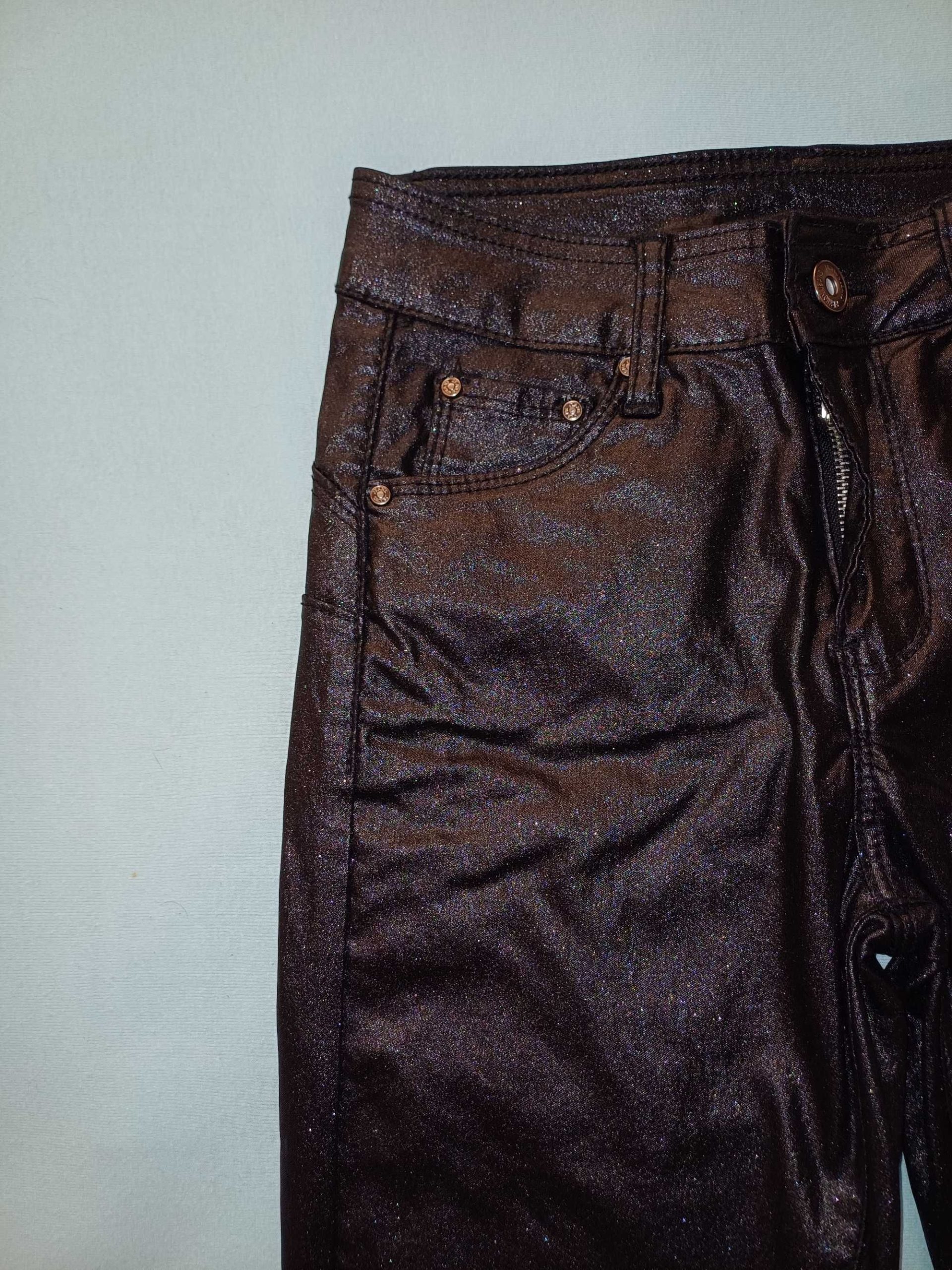 Leather shaping pants with shiny particles - BGN 30