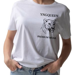 Women's embroidered T-shirt YngPremium wear