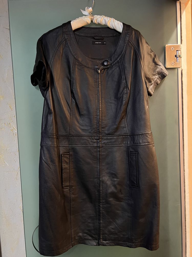 Leather dress