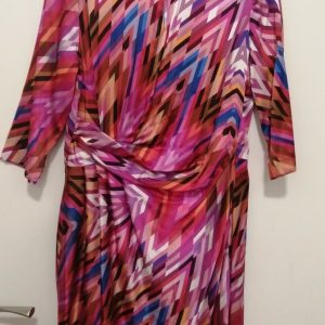 Multicolored silk dress
