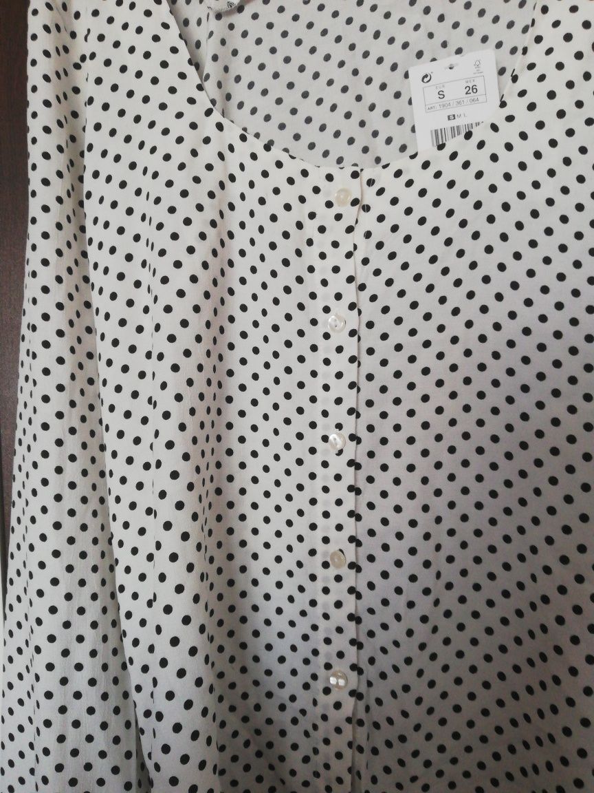 Long sleeve silk blouse