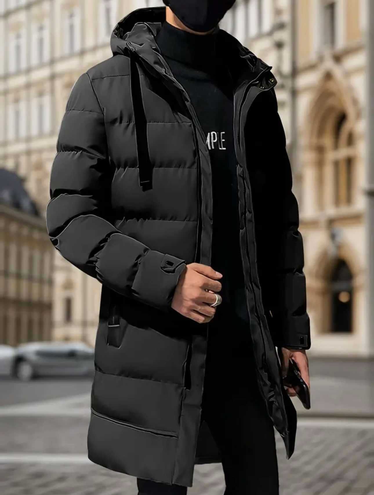 NEW!!! Long men's jacket, fur coat type