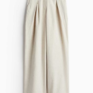 wide linen trousers