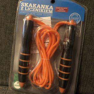 Skipping rope with jump and calorie counter, adjustable length