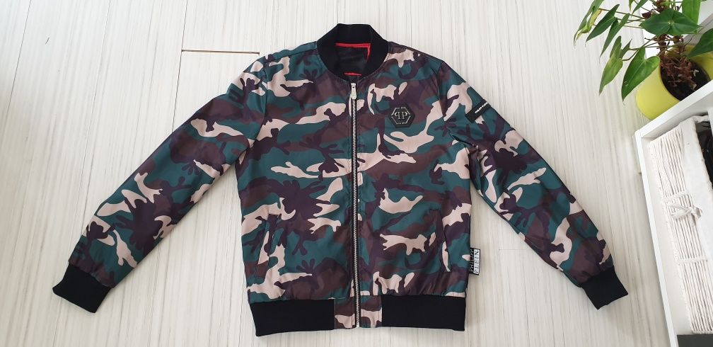 PHILIPP PLEIN Camo Made in Italy Mens Size 52/ L ORIGINAL! Men's Jacket!