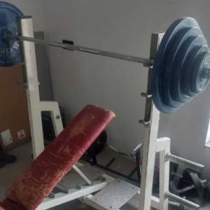 Bench with barbell