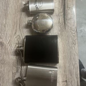 Hip flask set - 4 pieces