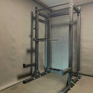 HALF RACK 80x80x3 + safety beams + hooks / gym cage