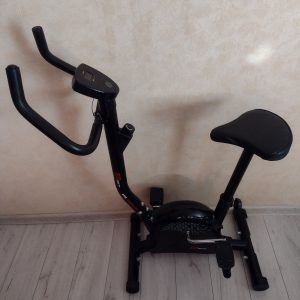 Stationary bicycle.