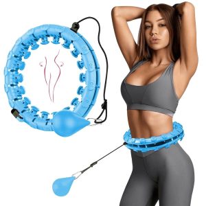 Slimming hula hoop wheel with massager