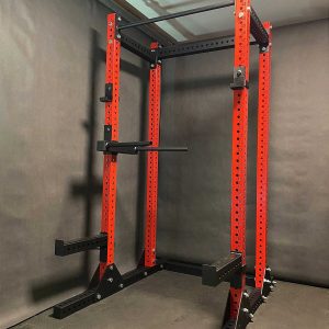 HALF RACK 80x80x3 + DIP station + beams + hooks / cage gym