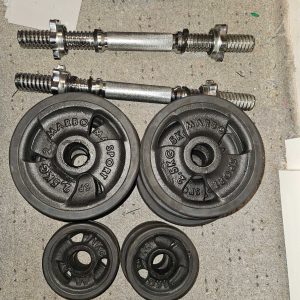 Marbo Sport rubberized weight + small bars